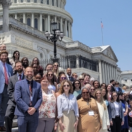 CSPI staff members with the U.S. Capitol Building in the background